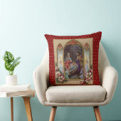 聖母マリアイエス・キリストの出生のクリスマスのヴィンテージ クッション (椅子)