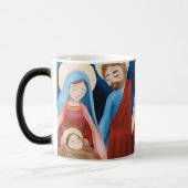 聖母マリアイエス・キリストの出生のクリスマスのヴィンテージ モーフィングマグカップ (左)