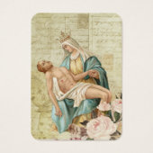 聖母マリアカトリック教の葬儀の記念の神聖なカード- (正面)