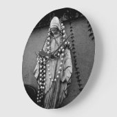 聖母マリアマドンナの柱時計 ラージ壁時計 (傾斜)