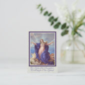 聖母マリア宗教Memorareニュージーランドの祈りの言葉 名刺 (スタンド正面)