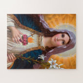 聖母マリア汚点ハート，聖マリア，カトリック ジグソーパズル (横)