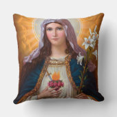 聖母マリア無垢ハート,聖マリア,カトリック クッション (裏面)