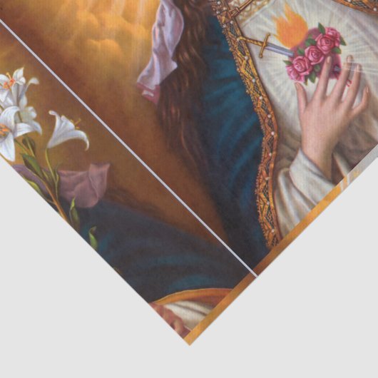 聖母マリア無垢ハート,聖マリア,カトリック 薄葉紙 (詳細)