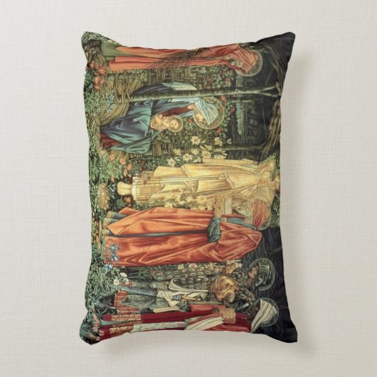 聖母マリア直感3王のベビーイエス・キリストヨセフ アクセントクッション (正面(垂直))