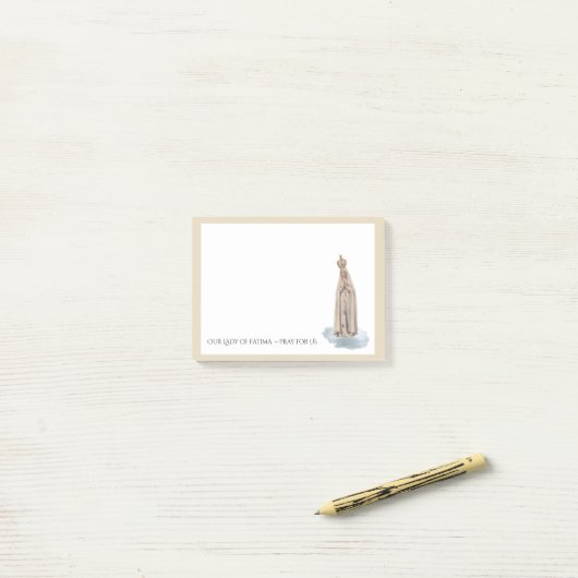 聖母マリア賛美されたファティマの宗教ヴィンテージ ポストイット (デスク上)