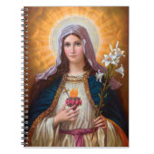 聖母マリア・イマクレート・ハート、カトリック信仰 ノートブック (正面)