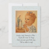 聖母マリア カトリック 祈りの詩のカード 招待状 (正面)