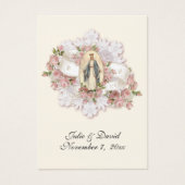 聖母マリア カトリック 結婚式 記念品 カード (正面)