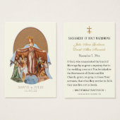 聖母マリア カトリック 結婚 祈りのカード (正面&裏面)