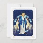 聖母マリア カトリック 追悼 記念 ホーリー カード (正面)