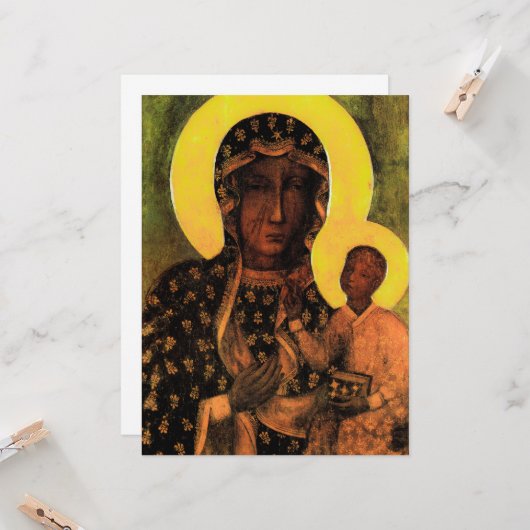 聖母マリア カード (正面/裏面インサイチュ)