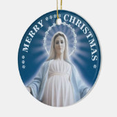 聖母マリア クリスマス オーナメント 陶器製 (左)