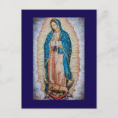 聖母マリア・グアダルペ カトリック グリーティングカード ポストカード (正面)