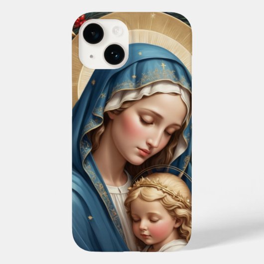 聖母マリア 伝統的なカトリック Case-Mate iPhoneケース (裏面)