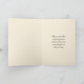 聖母マリア 花の追悼 亡き人への思い カード (内部)