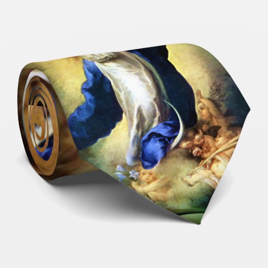 聖母マリア- Murilloの処女懐胎 ネクタイ (ロール)