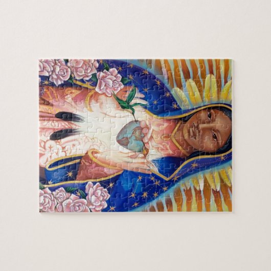 聖母マリア- Ofグアダルペ私達の女性 ジグソーパズル (横)