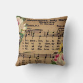 聖母マリアMEMORAREのバラ音楽 クッション (裏面)