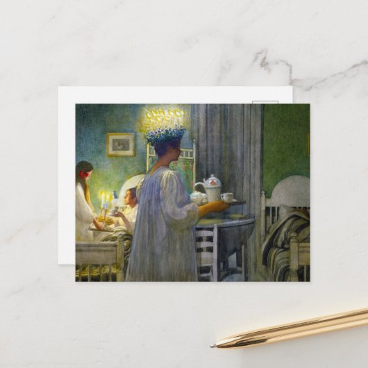 聖母ルーシーのクリスマスの朝 シーズンポストカード (正面/裏面インサイチュ)