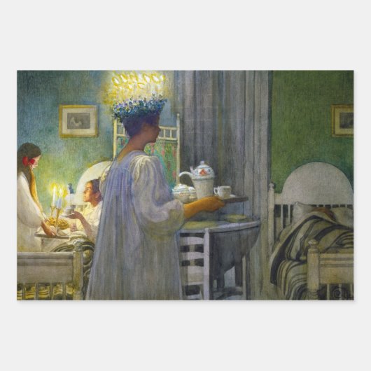 聖母ルーシーのクリスマスの朝 ラッピングペーパーシート (正面)