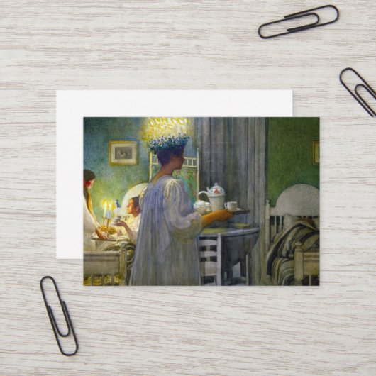 聖母ルーシーのクリスマスの朝 名刺 (正面/裏面インサイチュ)