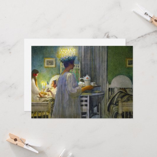 聖母ルーシーのクリスマスの朝 招待状 (正面/裏面インサイチュ)