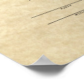 「聖母伝統的結婚」証明書 ポスター (角)