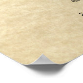 「聖母伝統的結婚」証明書 ポスター (角)