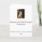 『聖母子授乳図』 カード (裏面)