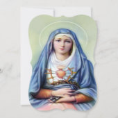 聖母悲傷の祈り付き 招待状 (正面)