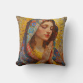 聖母祈りの言葉印象主義 クッション (正面)