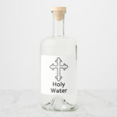 聖水十字架 リキュールボトルラベル (正面)