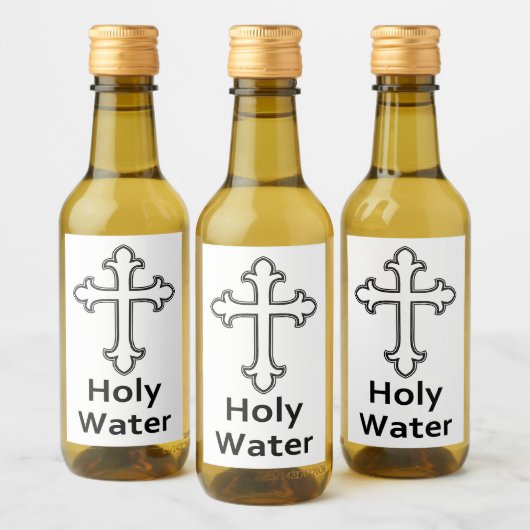 聖水十字架 ワインラベル (ボトル)
