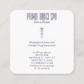 *~*聖水彩シャーマン原始部アステカ族 スクエア名刺 (裏面)