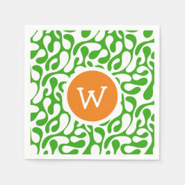 聖渦巻形のパトリックの日 スタンダードカクテルナプキン