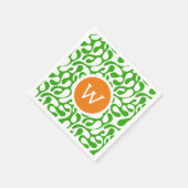 聖渦巻形のパトリックの日 スタンダードカクテルナプキン (角)