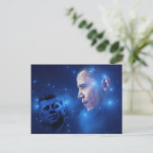 聖火の通過、ジョン・F・ケネディ・バラク・オバマ ポストカード (スタンド正面)