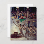 聖火レースN.C.ワイエスによるギリシャ五輪 エンクロージャーカード (正面/裏面)