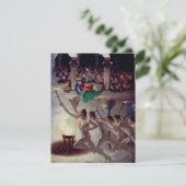 聖火レースN.C.ワイエスによるギリシャ五輪 エンクロージャーカード (スタンド正面)