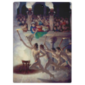 聖火レースN.C.ワイエスによるギリシャ五輪 クリップボード (裏面)