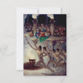 聖火レースN.C.ワイエスによるギリシャ五輪 サンキューカード (正面)