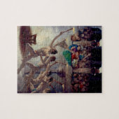 聖火レースN.C.ワイエスによるギリシャ五輪 ジグソーパズル (横)