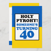 聖火！誰かが40ウクライナ招待状 招待状 (正面/裏面)