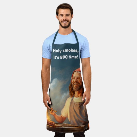 聖煙 エプロン (着用した状態)