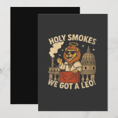 聖煙 ポープ レオ14世 キリスト教 教会 招待状 (正面/裏面)