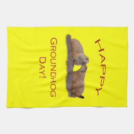 聖燭節のキス キッチンタオル