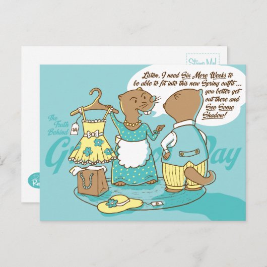 聖燭節の郵便はがきの後ろの真実はカスタマイズ ポストカード (正面/裏面)