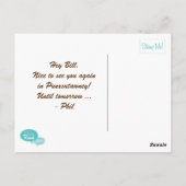 聖燭節の郵便はがきの後ろの真実はカスタマイズ ポストカード (裏面)