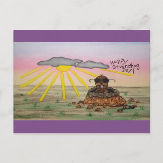 聖燭節の郵便はがき、幸せな聖燭節! シーズンポストカード